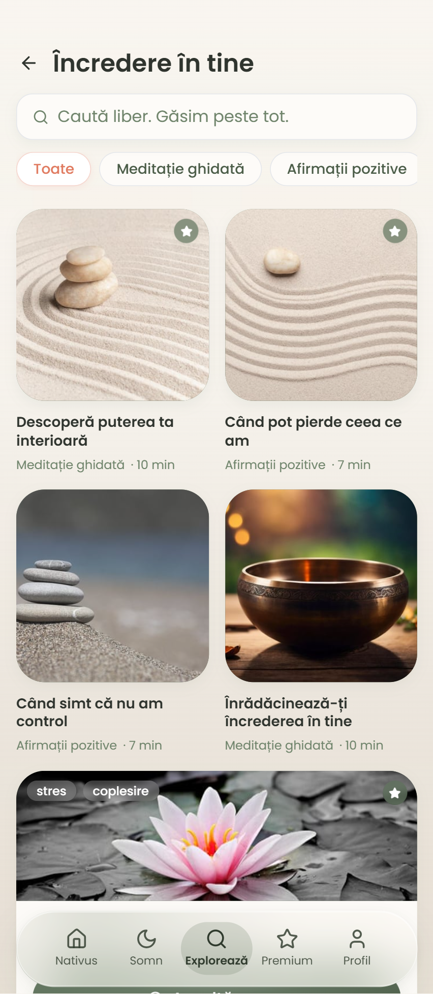 Aplicația Nativus pe telefon